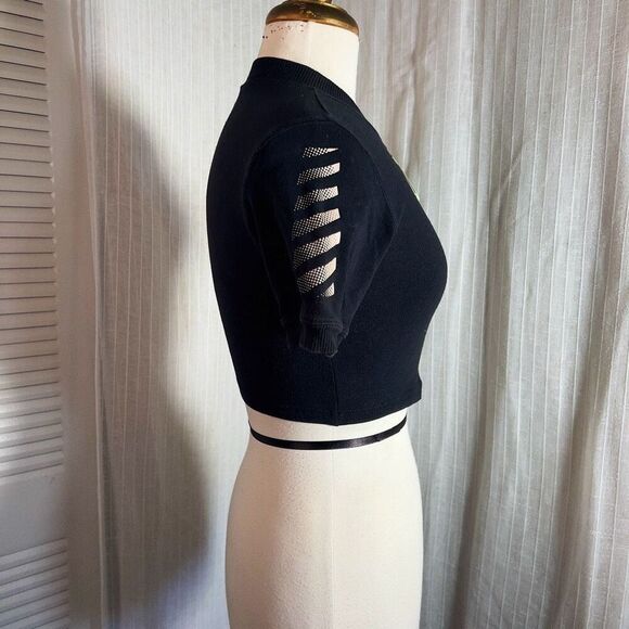 Jacques Morét | Women’s | Tops | S | Y2k Black Racer Glow in the Dark Crop Top - Picture 5 of 5